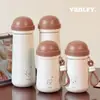 Nueva Taza Termo Simple de Dibujos Animados con Buen Aspecto para Estudiantes Hombres y Mujeres de Acero Inoxidable 316 de Gran Capacidad Portátil