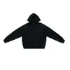 Sudadera con capucha de peso pesado 580g, mezcla de seda y lana, corte holgado y cuadrado, con capucha, forro polar, cálida, cuello en U, estilo casual americano
