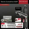 1 Conjunto de Chave de Fenda Elétrica Recarregável Furadeira Portátil com Design Ergonômico para Reparos Domésticos e Projetos DIY Ferramenta Eficiente e Portátil para Uso Diário