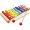 Infantil de oito tons harpa rosca relógio arco-íris torre quatro conjuntos de coluna forma placa torção inseto bebê brinquedos educativos atacado