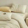 Funda de edredón 100% algodón, Sábana de cama de punto de algodón peinado Siro puro, Suave y cómoda para dormir, Sábana bajera anti-pilling, Funda de almohada 100% algodón, Regalo