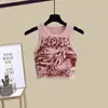 Traje de Trabajo para Niñas Verano Nuevo Tallas Mediana y Grande Estampado de Cómics Camisola Shorts de Mezclilla Conjunto de Dos Piezas para Niñas