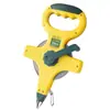 Cinta métrica Shengda 50 metros cinta métrica de acero 100 metros de largo 50 metros medición de ingeniería civil de mano 30 metros cinta métrica de fibra