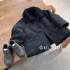 Ropa para niños, ropa para niños, colección de invierno 2026, chaqueta de una pieza tipo motociclista gruesa con forro polar, moderna y elegante, para niños