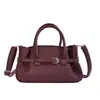 Bolso de mano plisado de nicho estilo coreano, moderno y sencillo, con hebilla de cinturón, adecuado para ir al trabajo, bolso cruzado, bolso de hombro para mujer