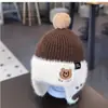 Gorro para Bebé para Otoño e Invierno, Lindo Gorro de Punto para Bebés e Infantes, Gorro Súper Adorable Engrosado que Protege las Orejas, Cálido Gorro sin Cierre para Bebés Pequeños