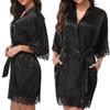 Lingerie sexy sexy imitação de gelo de seda plus size pijamas camisola venda quente europeu e americano AliExpress terno sexy vendas diretas da fábrica