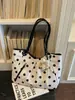 Bolso de lunares de diseño nicho estilo coreano para mujer, nuevo bolso tote casual de gran capacidad 2026, bolso de hombro para mujer para el trabajo