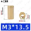 Coluna Hexagonal de Cobre de Passagem Dupla M2.5~M8 Coluna Hexagonal Oca de Passagem Direta Coluna Espaçadora de Suporte para Placa de Circuito Impresso Coluna de Parafuso de Latão