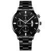 Relógio de pulseira de aço de calendário direto da fábrica masculino relógio de quartzo de mostrador grande transfronteiriço venda quente de comércio exterior relógio masculino atacado