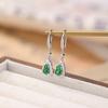 Yilu Silver S925 Prata Esterlina Jade Retro Light Luxo Folk Gourd Estilo Nacional Gancho de Orelha Elegante Brincos de Prata Combinados