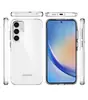 Funda de cristal puro para Samsung A55, funda de teléfono transparente, degradado, galvanizada, cuatro esquinas, resistente a caídas, TPU + PC, funda protectora para teléfono móvil