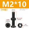 Tornillos de acero inoxidable 304 negros de cabeza avellanada en cruz juego de dos piezas tornillos de máquina de cabeza plana y tuercas M2M3M4M5M6M8