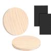 Alfombrilla Antideslizante de Madera, Posavasos Redondo de Pino para Tazas de Café, Aislamiento de Escritorio de Tronco, Mantel Individual Antiescaldado, Resistencia a Altas Temperaturas