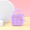 Monedero de silicona con agujeros para niños, monedero pequeño con colgante, ideal para padres e hijos.