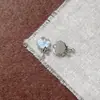 Colgante de plata con estrella de aleación rosa y morada estilo Ins, colgante de una sola cara recortado, accesorios de bisutería hechos a mano para manualidades.
