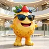 Esculturas grandes de animales de dibujos animados en fibra de vidrio, figuras abstractas y de formas únicas personalizadas, piezas decorativas populares para centros comerciales y paisajes de parques