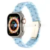 Para Apple watch pulseira de resina com três contas Nova Apple 8 ultra pulseira transparente de resina em estoque
