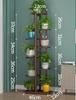 Prateleira de flores verde para ambientes internos, multicamadas, de ferro forjado, leve, luxuosa, varanda, vaso de flores de clorofila carnuda, suporte de armazenamento de chão para sala de estar