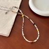 Collar de Cuentas de Piedra Natural Dopamina para Mujer 2025 Nuevo Lujo Ligero de Alta Gama Nicho Cadena Clavícula Gargantilla Accesorios