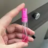 Botellas dispensadoras de perfume de colores de 5 ml y 10 ml, Botellas de muestra de perfume de vidrio tipo tubo de ensayo, Botellas con atomizador portátiles para viajes, Botellas con atomizador vacías