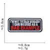 Parches bordados al por mayor transfronterizos, insignias bordadas rectangulares, parches decorativos en inglés para chaqueta de trabajo retro americana