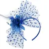 Chapéus de Noiva Estilo Francês Europeus e Americanos, Vestidos de Casamento, Acessórios de Cabeça para Fotografia de Viagem, Acessórios de Cabelo Florais, Faixas de Cabeça de Renda com Penas Vintage Transfronteiriças
