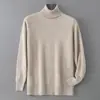 Estilo Nuevo Otoño e Invierno Suéter de Lana de Cuello Medio Alto Holgado Capa Base Holgada Moda Casual de Lana Capa Base