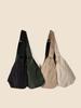 Bolsa de Peito Esportiva de Camada Dupla para Mulheres, Estilo Japonês de Verão Casual de Nylon de Grande Capacidade para Estudantes, Bolsa Transversal Nanfeng