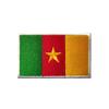 En stock suministro bordado de bandera nacional africana gancho y bucle bolsa exterior con bordado de sello parche de tela con sello