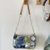 Bolso Cruzado de Hombro con Cadena Estampado Floral con Lentejuelas Personalizado de Moda Verano 2026 Nuevo Elegante para Mujer