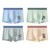 2025 Nuevo Estilo Niño Adolescente Algodón Cuatro Esquinas Corto Escuela Secundaria y Período de Alto Desarrollo Más Gordo Boxer Ropa Interior Infantil Delgada