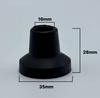 Muletas Resistentes al Desgaste, Almohadillas Antideslizantes para Pies, Muletas Dobles, Muletas Axilares, Cabezales de Goma y Mangas de Goma, Andadores de Cuatro Puntos, Accesorios para Bastones de Trekking
