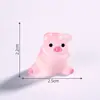Micro Paisagem Luminous Desenho Animado Rosa Fosco Porco Mengli Decorações DIY Acessórios para Pendurar Pequenos Enfeites de Mesa