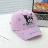Gorra de béisbol infantil estampada de Sanrio transfronteriza Kulomi linda 3D tridimensional para niños y niñas gorra luz LED
