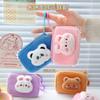 Lindo Monedero de Peluche de Dibujos Animados Mini Portátil Suave Lindo Animal Ins Bolsa de Cosméticos Estudiante Bolsa para Llaves Bolsa para Audífonos