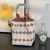 Bolso de Mano Tejido Estilo Nuevo Japonés y Coreano Portátil Trabajo Salida Tote de Gran Capacidad Viaje Diario Bolso Cuadrado Pequeño
