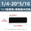 Tornillos de Fijación con Cabeza Avellanada Estándar Británico y Americano Grado 12.9, Tornillos Sin Cabeza de Allen, Tornillos de Fijación para Máquina 2 # 4 # 1/4