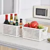 Cesta de Almacenamiento para Cocina, Artículos Varios para Gabinete, Bocadillos, Caja de Almacenamiento para Escritorio, Contenedor de Almacenamiento de Ropa para Hogar y Dormitorio, Cesta de Almacenamiento de Plástico