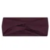 Diadema elástica cruzada de una sola capa europea y americana, unisex, adecuada para yoga y deportes, absorbente de sudor, elegante y versátil