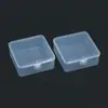 Caja cuadrada de 9.5, caja organizadora de escritorio de 4.5 cm de alto, caja de embalaje general para accesorios de ferretería, caja de almacenamiento transparente para monedas conmemorativas