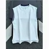 Chaleco de Retazos con Cuello de Doble Capa Estilo Retro Americano para Hombre, Camiseta sin Mangas de Peso Pesado con Bloques de Color para Verano, Camisola Deportiva de Alta Gama