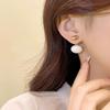 Pendientes de lujo ligeros y redondos de alta calidad con diseño de malla para otoño e invierno, para mujer, nuevos y populares pendientes de temperamento de nicho 2023.
