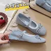 Zapatos de mujer estilo coreano para aumentar la altura, nuevo modelo primavera-verano 2026, adecuados para combinar con faldas, zapatos Mary Jane, delicados zapatos de ballet para la noche