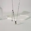 Colar Gargantilha Choker com Fio de Cera Estilo Europeu e Americano Doce e Descolado Exagerado Pingente Geométrico de Superfície de Ovo Design de Joia Versátil