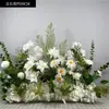 Novo Suporte de Chão para Flores de Casamento 50cm Flores Realistas Decoração de Casamento Arranjo de Flores Palco T Flores para Corredor Flores Artificiais de Casamento