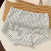 Ropa Interior de Algodón Puro para Mujer, de Cintura Alta, Todo Algodón, Antibacteriana 10A, Entrepierna Extendida, Tallas Grandes, Boxer Briefs de Talla Grande para Mujer al por Mayor