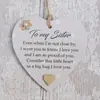 Nuevo Corazón de Madera de Amistad Transfronteriza Colgante Acrílico de Regalo