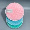Esponja Desmaquillante Perezosa con Forma de Piña Más Vendida Transfronteriza, Esponja Limpiadora Redonda Lavable de Doble Cara, Almohadilla Desmaquillante, Esponja para Lavado Facial