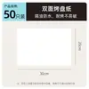Papel manteiga de silicone dupla face, retangular, espessado, para uso doméstico, adequado para grelhar e assar, seguro para forno, papel manteiga absorvente, papel manteiga de silicone branco